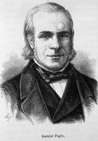 Louis Antoine Garnier Pagès (Garnier-Pages) (1803-1878) ، سياسي فرنسي. - النقش بواسطة فنان غير معروف