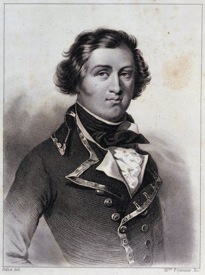 لويس فيليب دورليان ، دوق شارتر ، عام 1792. أصبح الملك لويس فيليب الأول (1773-1850). - نقش في "تاريخ الحياة السياسية والخاصة لويس فيليب" بواسطة فنان غير معروف