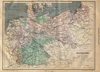 خريطة ألمانيا عام 1891 - خريطة ألمانيا عام 1891 - بواسطة فنان غير معروف