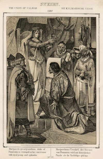 مارغريت 1 من الدنمارك والنرويج والسويد (1353-1412) - اتحاد كالمار (كالمار) 1397 - اتحاد كالمار بواسطة مجهول بواسطة فنان غير معروف