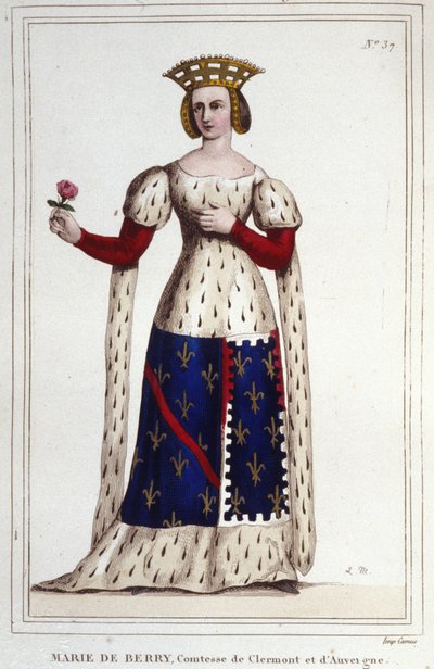 ماري دي بيري (1367-1434). كونتيسة كليرمونت وأوفيرني. بواسطة فنان غير معروف