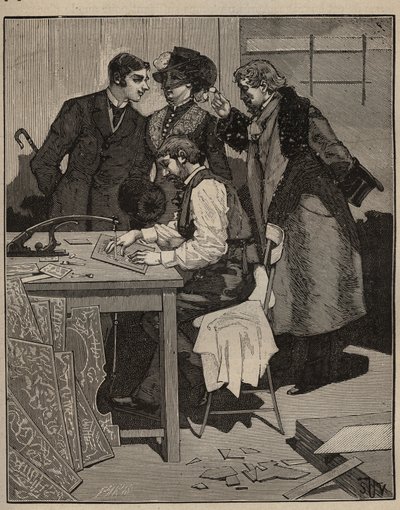 التطعيم: التطعيم له العمل. نقش من عام 1885 في "" Les Arts et metiers Illustres "" لأدولف بيتارد. بواسطة فنان غير معروف