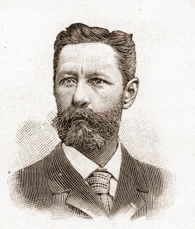 أعضاء أكاديمية Francaise في عام 1895: صورة يوجين ملكيور (يوجين ملكيور) دي فوغ (1848-1910) ، كاتب فرنسي. بواسطة فنان غير معروف