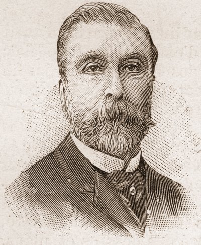 أعضاء أكاديمية Francaise في عام 1895: صورة لودوفيك هاليفي (1834-1908) ، كاتب مسرحي فرنسي ، كاتب نصوص وروائي. بواسطة فنان غير معروف