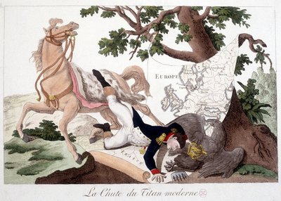 نابليون: سقوط تيتان الحديث - في "" Napoleon 1er "، مجموعة الرسوم المتحركة بواسطة فنان غير معروف