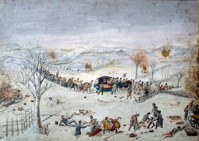 الحروب النابليونية: حلقة التراجع الروسي (1812-1813) بواسطة فنان غير معروف