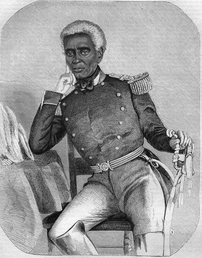 نيكولاس فابر جيفارد رئيس جمهورية هايتي بين 1859-1867. بواسطة فنان غير معروف
