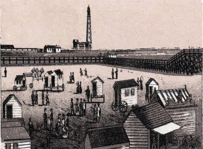 أوستند (أوستند) ، بلجيكا: منظر للحمامات الشرقية والميناء (ميناء ، ميناء). في "" العالم يوضح 168 مشاهدة "" غير مؤرخ (نهاية القرن التاسع عشر) بواسطة فنان غير معروف