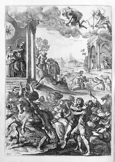 Ovide (Ovid) - رسم توضيحي للكتاب 15 - (يمثل كتاب Ovid's Metamorphoses الخامس عشر. Farnabii.) ملاحظة من قبل Thomas Farnaby (Farnab) (1575-1647) بواسطة فنان غير معروف