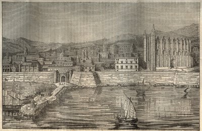 بالما دي مايوركا ، مايوركا (مايوركا) ، جزر البليار - نقش 1837 بواسطة فنان غير معروف