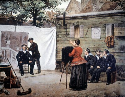 مصور مسافر في فرنسا عام 1890. بواسطة فنان غير معروف