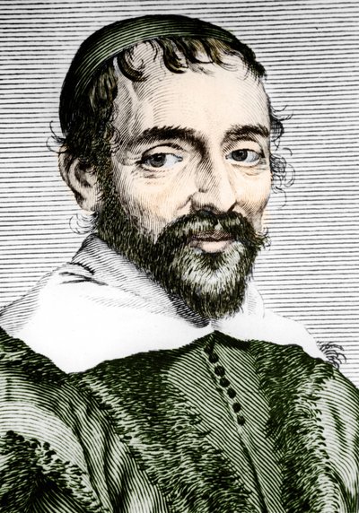 بيير جاسندي (1592-1655) ، فيلسوف وعالم فلك وعالم رياضيات وفيزيائي فرنسي. بواسطة فنان غير معروف
