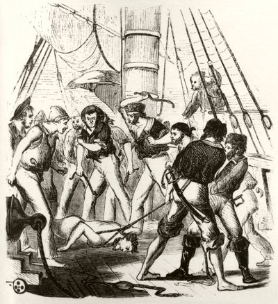 Pirates tormenting George Withers بواسطة فنان غير معروف