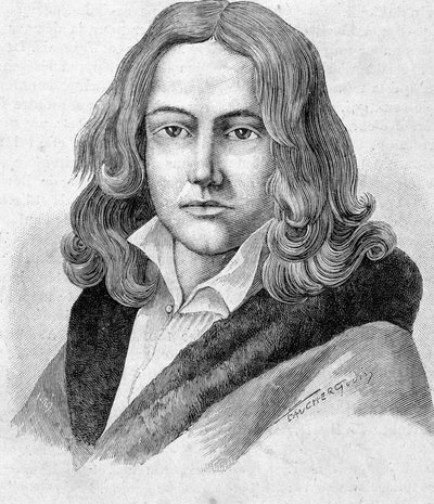 صورة لأدلبرت فون شاميسو شاعر وعالم نبات ألماني من الجنسية الفرنسية (1781 - 1838) - في "" Les Contemporains "، في أواخر القرن التاسع عشر. بواسطة فنان غير معروف