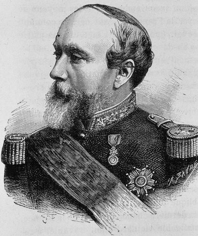 صورة للأدميرال بوثواو (1815-1882). نقش نهاية القرن التاسع عشر في "هيستوار دو فرانس" له. مارتن. بواسطة فنان غير معروف