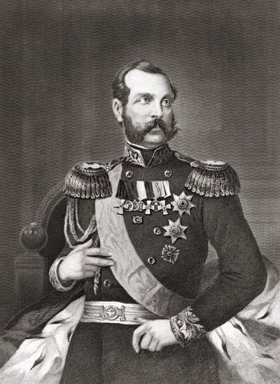 صورة ألكسندر الثاني نيكولايفيتش (1818 - 1881) ، إمبراطور روسيا. بواسطة فنان غير معروف