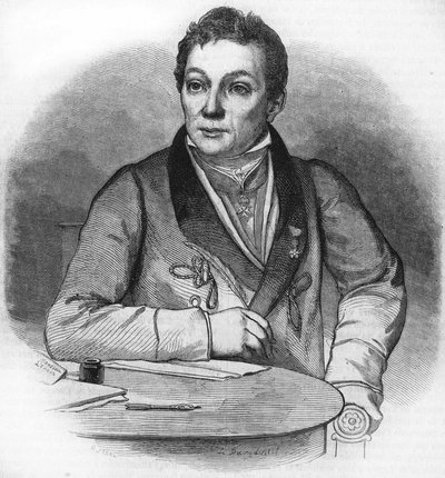 صورة الكسندر لينوار. عالم آثار فرنسي (1761-1839). بواسطة فنان غير معروف