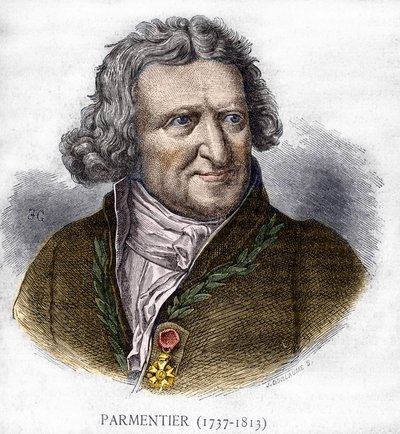 صورة أنطوان أوجستين بارمنتييه (1737 - 1813) ، الصيدلاني العسكري والمهندس الزراعي الفرنسي - في ليه كونتيمبورانس ، في أواخر القرن التاسع عشر. بواسطة فنان غير معروف