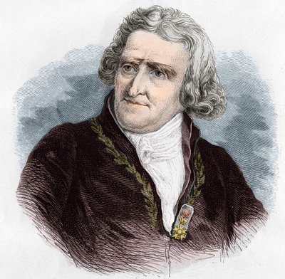 صورة أنطوان أوجستين بارمنتييه (1737-1813) ، صيدلي عسكري فرنسي ومهندس زراعي. نقش من عام 1866. بواسطة فنان غير معروف