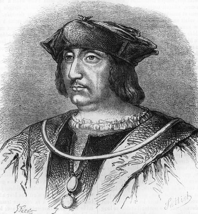 صورة لأرثوس دي جوفييه (1475-1519) ، لورد بويسي ، رئيس الملك فرانسوا الأول. نقش القرن التاسع عشر. بواسطة فنان غير معروف
