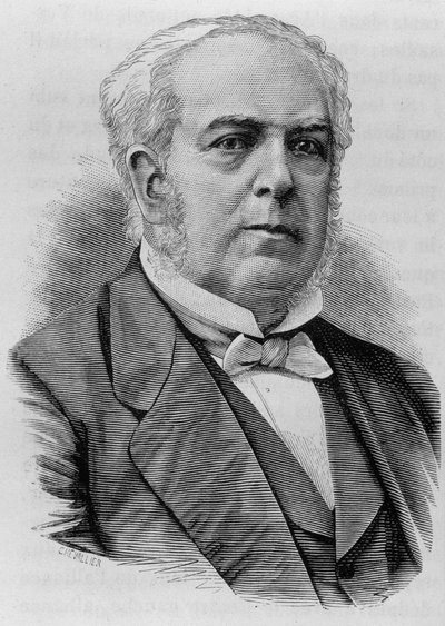 صورة لأوغست كازيمير بيرير (1811-1876). نقش نهاية القرن التاسع عشر في "هيستوار دو فرانس" له. مارتن. بواسطة فنان غير معروف