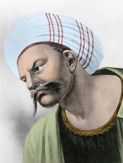 صورة ابن رشد - صورة ابن رشد (ابن رشد) المعروف باسم ابن رشد اللاتيني (1126-1198) بواسطة فنان غير معروف
