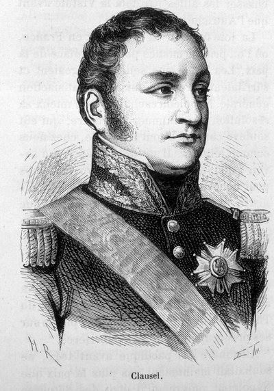 صورة برتراند كلوزل (أو كلوزيل) (1772 - 1842). نقش نهاية القرن التاسع عشر في "هيستوار دو فرانس" له. مارتن. بواسطة فنان غير معروف