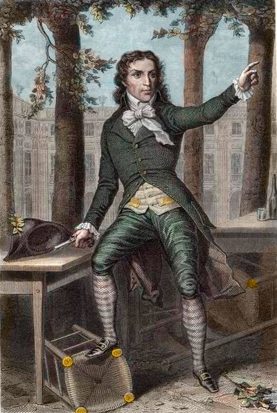 صورة لكاميل ديسمولين (1760-1794) ، سياسي أثناء الثورة الفرنسية بواسطة فنان غير معروف