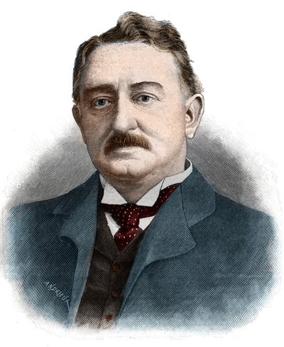 صورة لسيسيل جون رودس (1853-1902) رجل الأعمال البريطاني والمسؤول الاستعماري. بواسطة فنان غير معروف