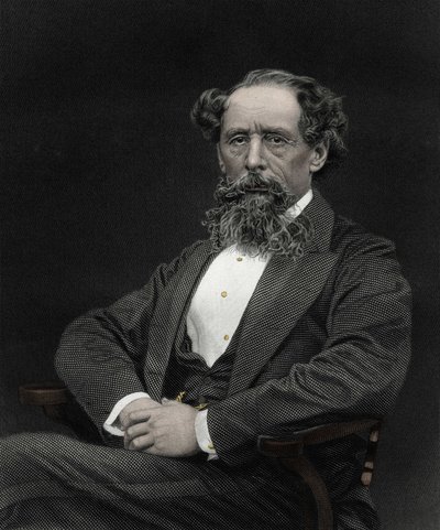 صورة تشارلز ديكنز (1812-1870) ، كاتب إنجليزي. بواسطة فنان غير معروف