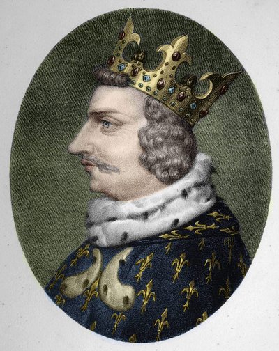 صورة شخصية تشارلز الخامس الحكيم (1338 - 1380) ، ملك فرنسا بواسطة فنان غير معروف