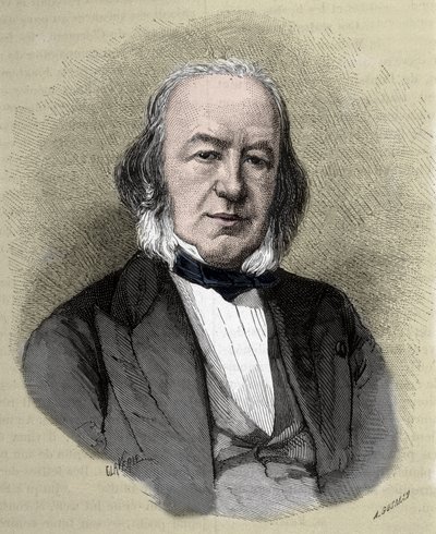 صورة لكلود برنارد (1813-1878) عالم فيزيولوجي فرنسي. بواسطة فنان غير معروف