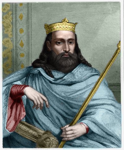 صورة لكلوتاير (كلوثير) الأول (497-561) ، ملك نيوستريا وملك الفرنجة - في "Histoire des Francais" بواسطة Lavallee ، نقش ، sd. بواسطة فنان غير معروف