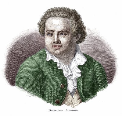 صورة لدومينيكو سيماروسا (1749-1801) ، ملحن إيطالي. بواسطة فنان غير معروف