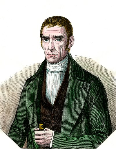 صورة دون جواكيم سواريس (1781-1868) رئيس جمهورية أوروغواي. نقش القرن التاسع عشر. كول. عن. بواسطة فنان غير معروف