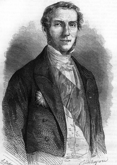 صورة لإدوارد دروين دي لويس (1805-1881) ، دبلوماسي وسياسي فرنسي. بواسطة فنان غير معروف