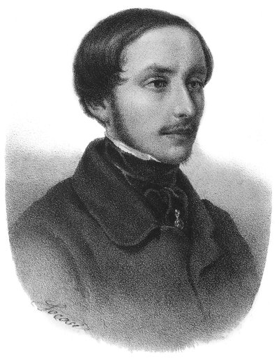 صورة شخصية إميليو داندولو (1830-1859) في Risorgimento الإيطالية - نقش بواسطة فنان غير معروف