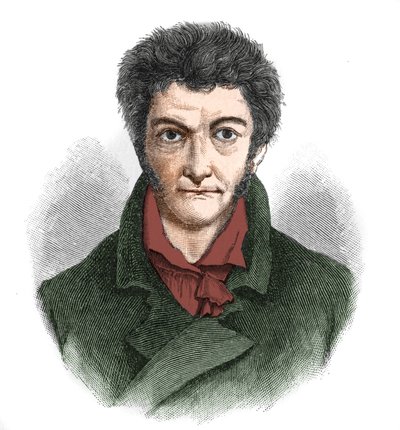 صورة شخصية لإرنست تيودور فيلهلم هوفمان (1776-1822) كاتب رومانسي ألماني. بواسطة فنان غير معروف
