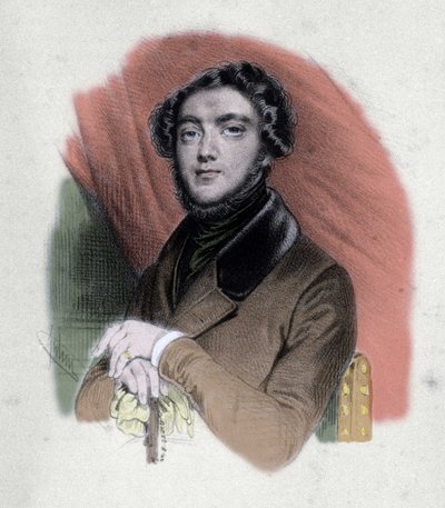صورة يوجين سو (1804-1857) الكاتب الفرنسي. بواسطة فنان غير معروف