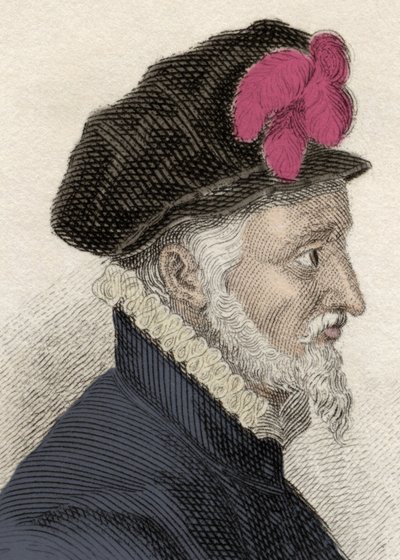 صورة لفادريك ألفاريز دي توليدو إي إنريكيز دي غوزمان (1537-1583) ، يُدعى دون فادريك ، دوق ألبا الرابع ، دوق هويسكار ، ماركيز كوريا والقائد الأعظم لأمر كالاترافا. نقش القرن التاسع عشر. بواسطة فنان غير معروف