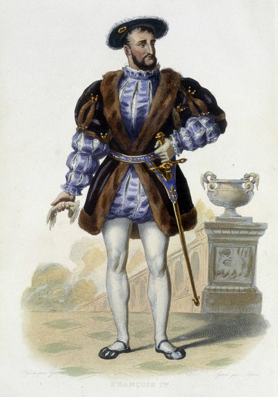 صورة لفرانسوا 1er (1494-1547) - في "" Le Plutarque francais "، إد مينيت بواسطة فنان غير معروف