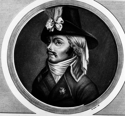 صورة لفرانسوا أثاناسي (فرانسوا أثناسي) دي شاريت دي لا كونتري (1763 - 1796) ، بيعت. نقش في "" مجموعة كاملة من اللوحات التاريخية للثورة الفرنسية ، في ثلاثة مجلدات. "" 1804. بواسطة فنان غير معروف