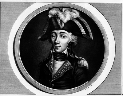 صورة لفرانسوا هانريوت (1761-1794) ، الثورة الفرنسية - نقش في "" مجموعة كاملة من اللوحات التاريخية للثورة الفرنسية ، في ثلاثة مجلدات "" "1804 بواسطة فنان غير معروف