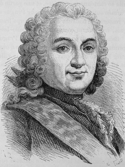 صورة لفرانسوا دي شيفرت (1695 - 1769). نقش نهاية القرن التاسع عشر في "هيستوار دو فرانس" له. مارتن. بواسطة فنان غير معروف