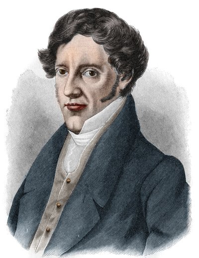 صورة لفرانز جريلبارزر (1791-1872) ، كاتب مسرحي نمساوي. بواسطة فنان غير معروف