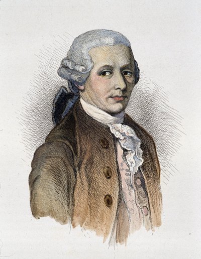 صورة للمؤلف فرانز جوزيف هايدن (1732-1809). - نقش بواسطة فنان غير معروف