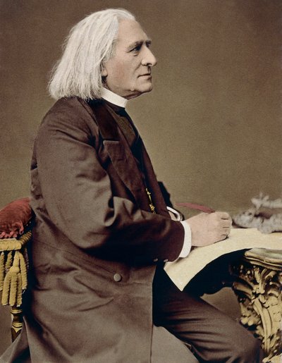 صورة لفرانز ليزت (1811-1886) ، الملحن المجري وعازف البيانو والقائد بواسطة فنان غير معروف