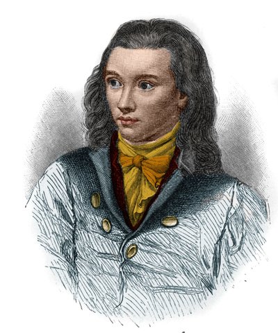 صورة فريدريش فون هاردنبرغ ، ديت نوفاليس (1772-1801) ، الشاعر الألماني للحركة الرومانسية. بواسطة فنان غير معروف