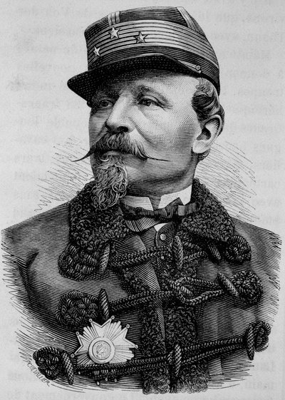 صورة للجنرال تشانسي (1823 - 1883). نقش نهاية القرن التاسع عشر في "هيستوار دو فرانس" له. مارتن. بواسطة فنان غير معروف