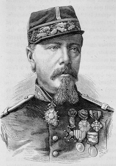 صورة للجنرال ليكومتي الذي أطلق عليه المتمردون النار عام 1871. نقش نهاية القرن التاسع عشر في "هيستوار دو فرانس" بواسطة هـ.مارتن. بواسطة فنان غير معروف